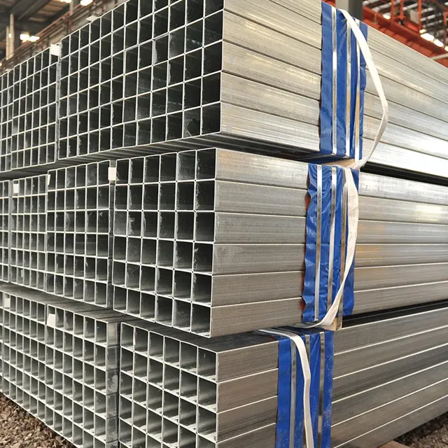 Tubo rectangular recubierto de ZAM